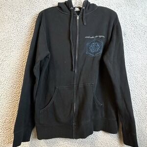 Circle Takes The Square Zip Hoodie Large Emo Punk Screamo Y2K Indie Sweatshirt